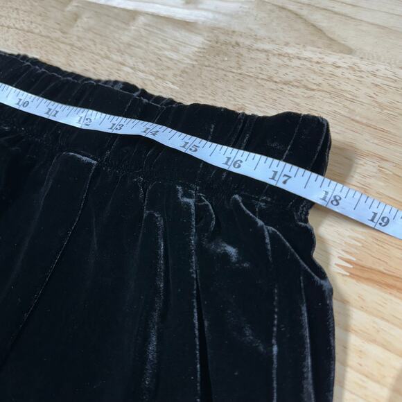 Eileen Fisher Velvet Wide Leg Black Pants Women's Size Large New With Tags - Picture 6 of 8